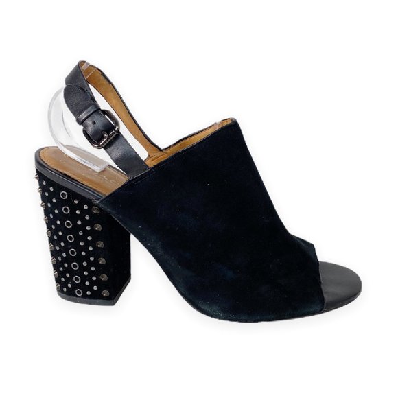 Coach Shoes - Coach Slingback Peep Toe Studded Heels